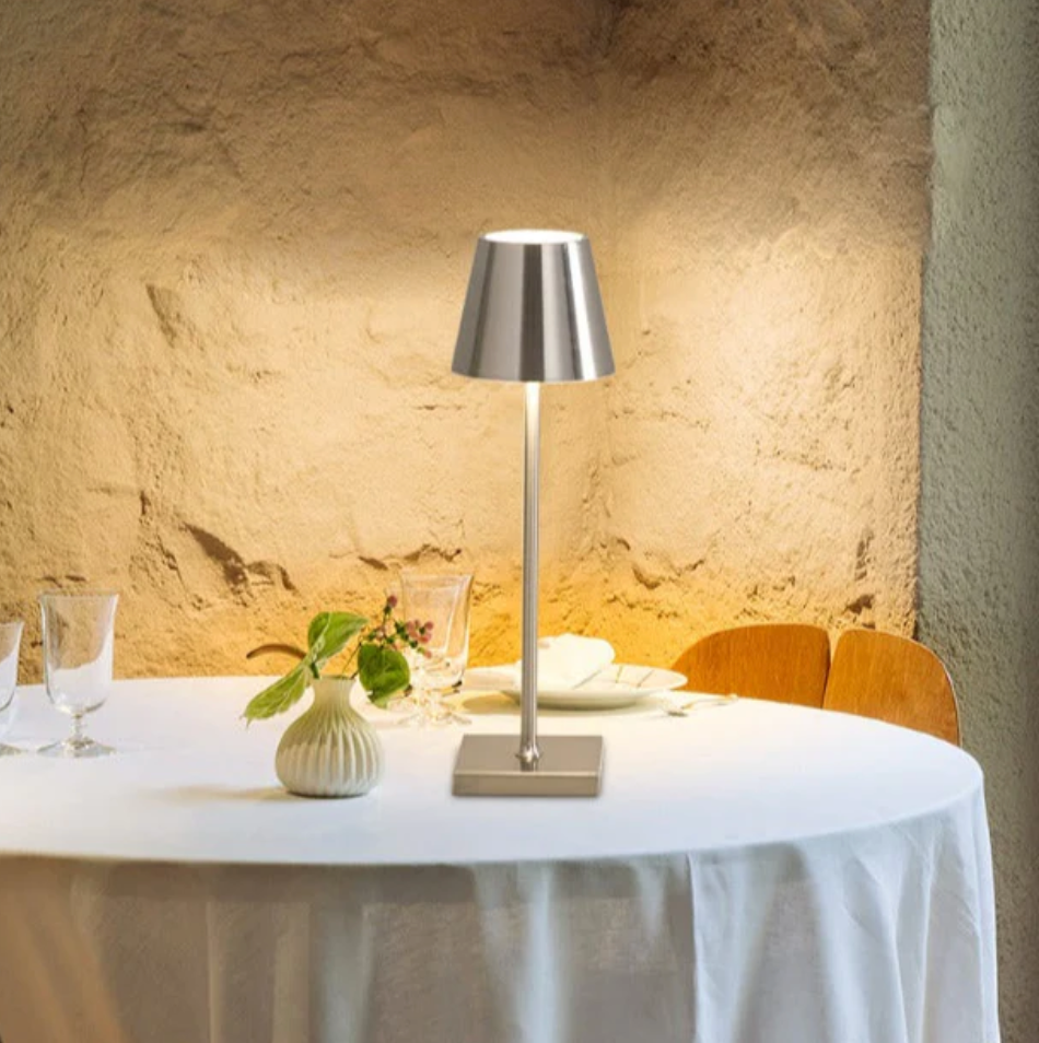 NordiaLuz – lampe de Table LED rechargeable et élégante