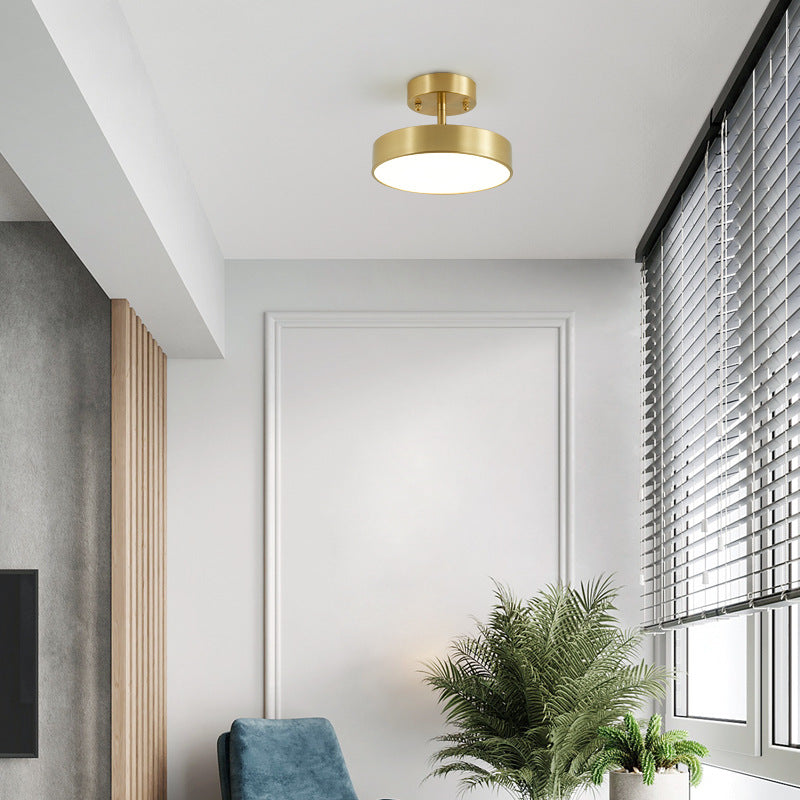 CobreLuz - Plafonnier moderne en cuivre doré et noir