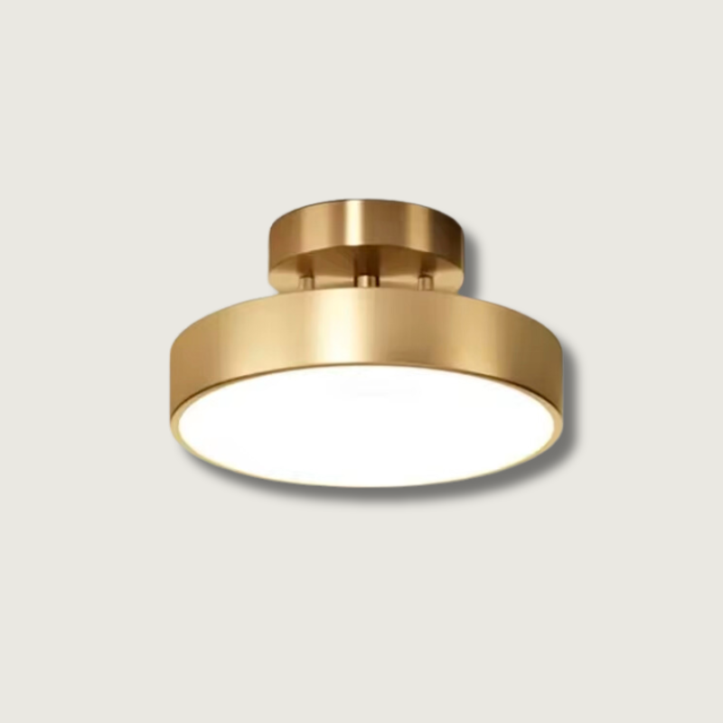 CobreLuz - Plafonnier moderne en cuivre doré et noir